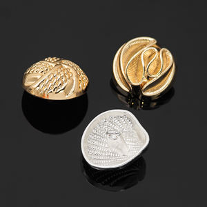 KUNSHUO <b>Button</b> Factory Custom <b>Buttons</b> Shell Conch Starfish Irregular Shape women clothes Metal Shank <b>buttons</b> for clothes - Product Image 4