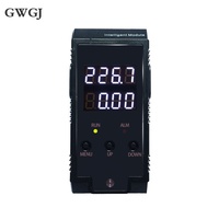 Prise de courant intelligente pour armoire PDU, 8 prises DZY 01JH, norme européenne, 16A, affichage de la tension et du courant, avertisseur sonore de surtension et de surintensité