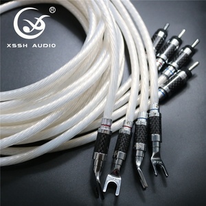 Línea de <span class=keywords><strong>Audio</strong></span> <span class=keywords><strong>Y</strong></span> vídeo XSSH HIFI, Conector de Banana Chapado en plata a forma de <span class=keywords><strong>Y</strong></span>, Conector de pala, conexión de cobre, <span class=keywords><strong>Cable</strong></span> de altavoz de alta gama, 11mm - Product Image 2