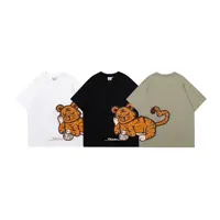 NADANBAO 뜨거운 판매 3d 거품 인쇄 T 셔츠 100% 코튼 남성 대형 사용자 정의 로고 3d 퍼프 인쇄 T 셔츠 호랑이 인쇄 T 셔츠