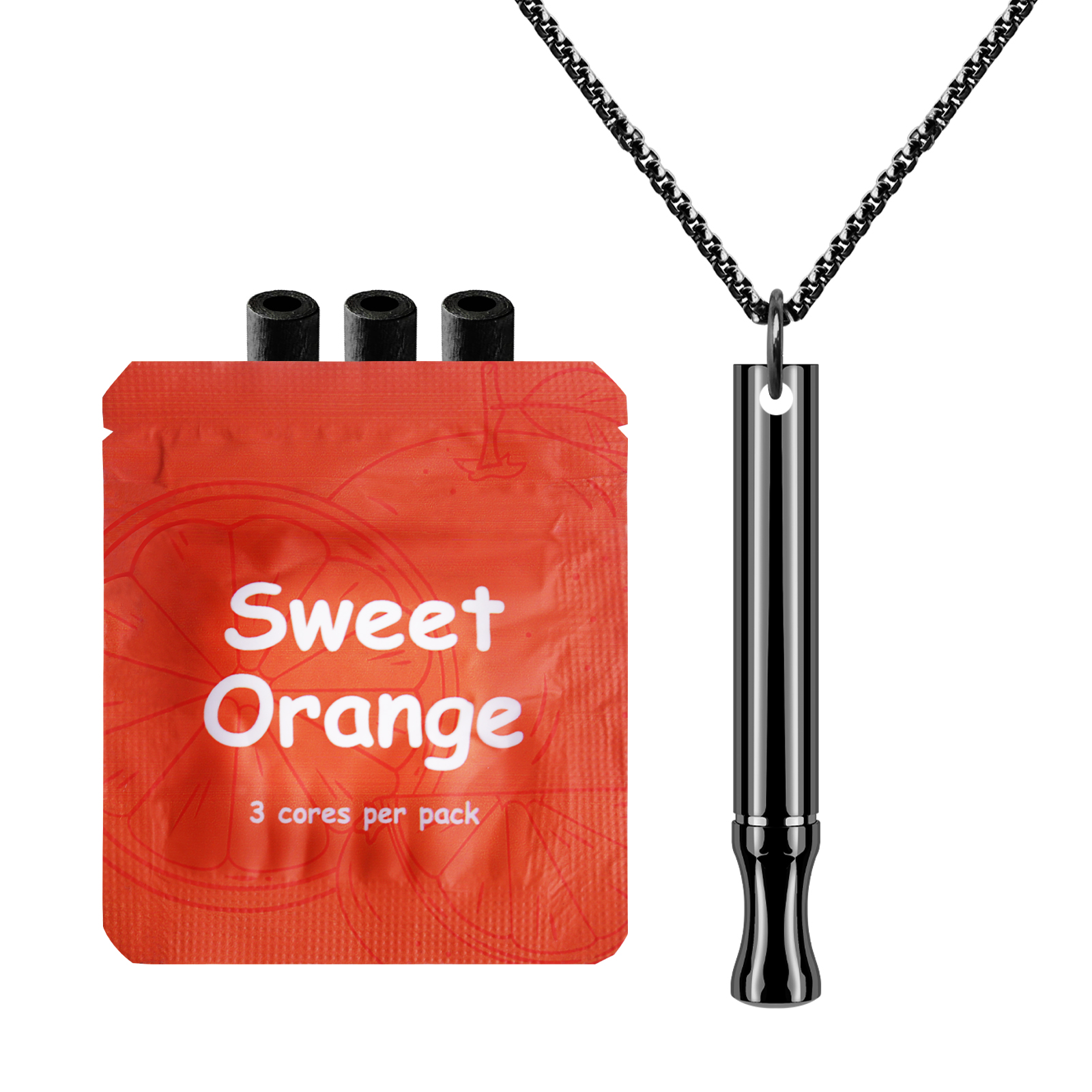 2025 Fidget Meditation Whistle Calm Harmony Anti Yoga Breathing Meditation Tuning Breath Necklace Help Stop Smoking