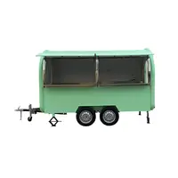 आउटडोर मोबाइल खाद्य गरम गाड़ियां/शीसे रेशा बॉक्स ट्रेलर/हवाई अड्डे खानपान taco ट्रक बिक्री के लिए