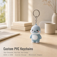 Maßgefertigter PVC-Schlüsselanhänger mit Figur, OEM ODM Großhandel, Direktvertrieb vom Hersteller, Geschenkvertrieb, Weich-PVC in Zwei Größen mit Metallring und Kette