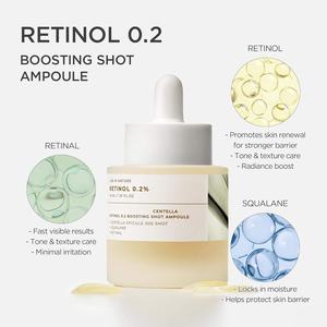 Sérum Coréen 0,2% Rétinol Centella, Ampoule Injectable Améliorée, Sérum Facial Anti-Âge Hydratant Éclaircissant <span class=keywords><strong>pour</strong></span> la Peau - Product Image 2