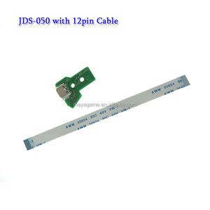 Para <span class=keywords><strong>PS4</strong></span> <span class=keywords><strong>Pro</strong></span> Slim Controller Placa de puerto de carga JDS 001 001 030 040 050 con <span class=keywords><strong>cable</strong></span> flexible de alimentación de 12 14 pines - Product Image 6
