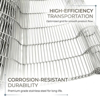 Bande transporteuse alimentaire en acier inoxydable résistant à la corrosion Yuchen, personnalisable pour la transformation alimentaire