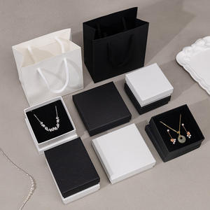 Becan, Высококачественная черно-белая шкатулка для ювелирных изделий, серьги, ожерелье, шкатулка для ювелирных изделий, подарочная упаковка для хранения - Product Image 1