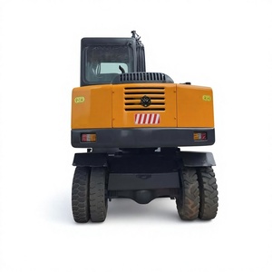 Mini-excavatrice sur pneus d'occasion XINYUAN 75W, petite excavatrice hydraulique Hyundai 7 tonnes avec moteur et pompe - Product Image 1