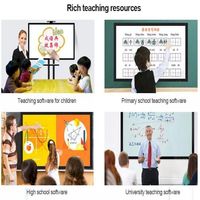 Tableau blanc interactif numérique 4K UHD, écran LCD intelligent multi-touch, tableaux de réunion pour salles de classe, équipement éducatif