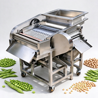Commerciële verse erwten- en brede bonen schilmachine / schilmachine voor erwten