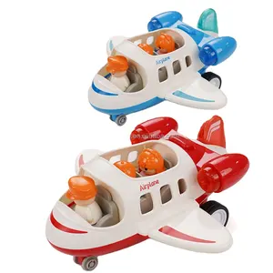 塑料玩具飞机学步飞机，带声光迷你客机儿童玩具