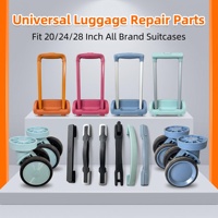 Pièces de rechange universelles pour bagages, accessoires de remplacement de poignée télescopique pour valise, résistant à l'eau, ajustement réglable 20/24/28 pouces