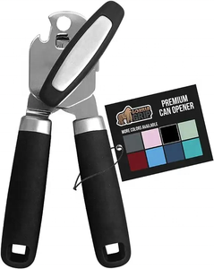 מכירה חמה 3 ב-1 רב תכליתי נירוסטה פותחן קופסאות בקבוקים ידני עם פותחן צנצנות מתכוונן ABS + ידית TPR לשימוש מטבח - Product Image 1