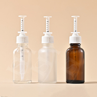Flacon seringue gradué en verre dépoli de 30 ml pour solution de base, à ouverture facile, sérigraphié, pour essence médicale, direct usine