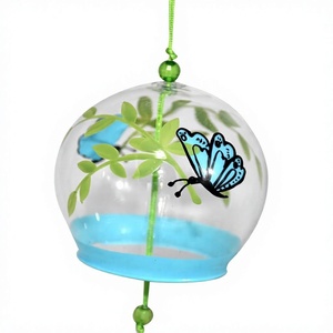 Carillons à vent en verre japonais faits à la main, thème oiseaux et insectes, décoration d'intérieur, anniversaire, mariage, Saint-Valentin, fête des mères, fête des pères - Product Image 1