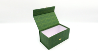 Boîte cadeau de luxe en gros, vide, noir mat, en carton rigide, avec doublure en éponge, recyclable, écologique, gaufrage personnalisable
