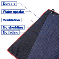 Toalla de Golf Sublimada Más Vendida, Toalla de Microfibra Súper Absorbente para Pelotas de Golf y Toalla de Práctica de Golf con Clip