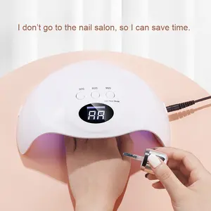58W नए स्मार्ट uv के नेतृत्व वाले नाखून लैंप, यूएसबी त्वरित सुखाने वाली रिचार्जेबल लाइट थेरेपी नाखून लैंप - Product Image 4