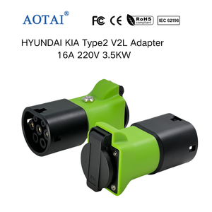 Adaptateur AOTAI <span class=keywords><strong>KIA</strong></span> <span class=keywords><strong>V2L</strong></span> 220V Type2 vers Schuko Déchargeur de voiture Adaptateur EV Décharge pour <span class=keywords><strong>KIA</strong></span> avec verrouillage sur la voiture - Product Image 6