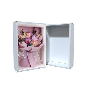 Wholesale Natural Real Dried <strong>Flower</strong> Packaging <strong>Box</strong> Preserved Roses Bouquet <strong>Box</strong> Luxury Gift <strong>Box</strong> With Window - Product Image 1