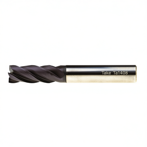 ดอกกัดคาร์ไบด์ Ttake Ta1408 เคลือบนาโน TiAlN มุมเฉือน 35 38 องศา แบบ 4 ฟลุต - Product Image 2