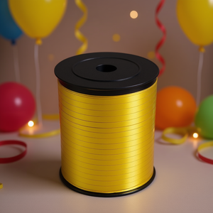 Ruban doré Party Love 500m, décorations brillantes pour fêtes - Product Image 3