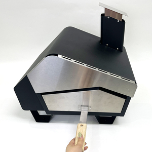 Four à pizza moderne autoportant <span class=keywords><strong>en</strong></span> acier inoxydable de qualité supérieure multi-combustible au gaz et au charbon <span class=keywords><strong>pour</strong></span> la cuisine <span class=keywords><strong>en</strong></span> plein air avec thermomètre - Product Image 1