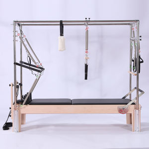 Профессиональный тренажер для пилатеса BLS 3-в-1 Cadillac Reformer |   Классический стол-трапеция из кленового дерева и алюминиевого сплава |   Универсальный комплексный комплексный тренажер для тела - Product Image 6
