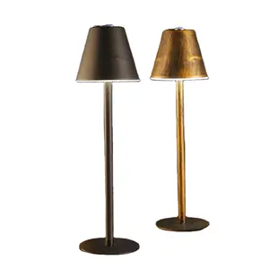 Светодиодный железный светильник в скандинавском стиле, модная Настольная лампа с сенсорным затемнением, металлическая настольная лампа с защитой глаз для бара, гостиной, спальни