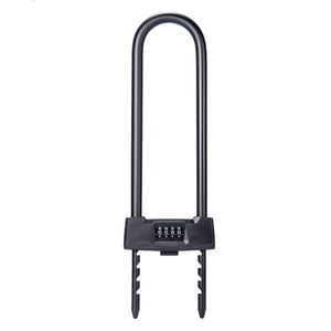 Candado de Combinación en Forma de U, Ligero, de Acero y PVC, con Espaciado de 76-80 mm, para Puertas de Vidrio, Bicicletas y Vehículos Eléctricos - Product Image 1