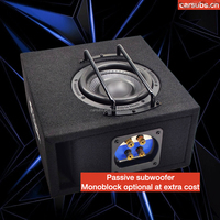 Amplificateur de voiture RMS 500W monobloc avec boîtier de haut-parleur subwoofer passif de 6 pouces 6.5 "pour camionnette et coffre