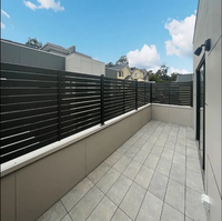 Système de clôture horizontale décorative en aluminium avec fabrication de précision et contrôle qualité