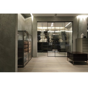 Hệ Thống Cửa Trượt Sản Phẩm Bán Chạy Nhất Cửa Trượt Nhôm Treo Trên Cùng Tủ Quần Áo Cửa Trượt Kính Tủ Quần Áo Nội Thất Hiện Đại - Product Image 2