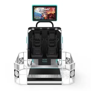Simulateur de Montagnes Russes 9D <span class=keywords><strong>VR</strong></span> à Siège Unique, Cinéma Volant 360°, Machine de Jeu à Rotation 360 Degrés en Fibre de Verre pour Intérieur et Extérieur - Product Image 6