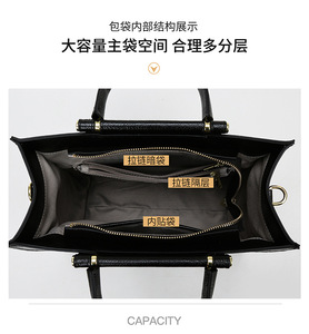 Bolsos cruzados de diseño de moda, bolsos de hombro de cuero PU de alta calidad, bolsos de mano casuales de lujo para mujer - Product Image 2