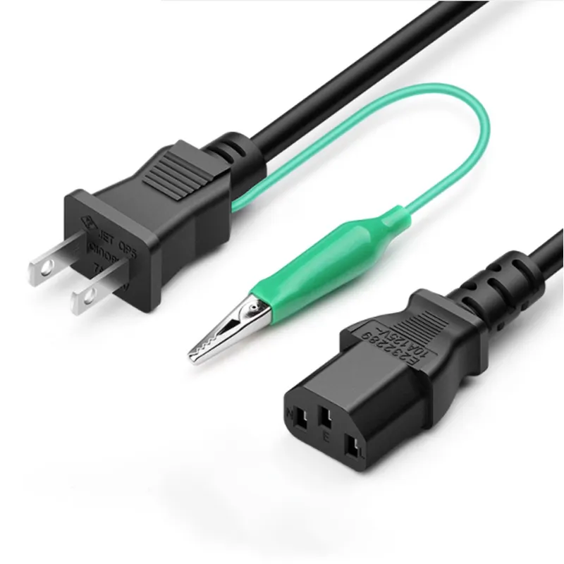 Kabel Daya Jepang PSE disetujui 125V 3 Prong Japan Plug AC power kabel listrik sampel tersedia