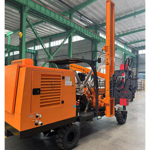 Martillo de barandilla hidráulica de alta eficiencia, controlador de pila de barrera de choque, nueva máquina de carretera de rueda para industrias agrícolas y valla de carretera - Product Image 3