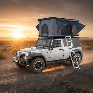 Tente de toit moderne en alliage d'aluminium léger, prix d'usine, pour <span class=keywords><strong>4</strong></span> <span class=keywords><strong>personnes</strong></span>, coque rigide, imperméable, pliable, camping quatre saisons, pour voiture - Product Image 4