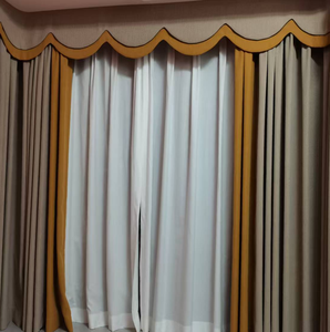 ผ้าม่านแจ็คการ์ดดีไซน์หรูหราสำหรับห้องนั่งเล่นโรงแรมผ้าม่านทึบ - Product Image 4