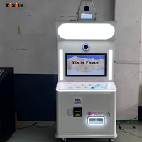 Machine de photomaton interactive portable Yixile à double caméra, éclairage de beauté de qualité, photomaton coréen en libre-service