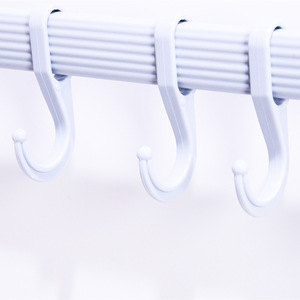 Creative kitchen wall-mounted <b>hooks</b>, PVC adhesive <b>bathroom</b> towel rack, six-link <b>hooks</b>, no drilling required, traceless adhesive - Product Image 3