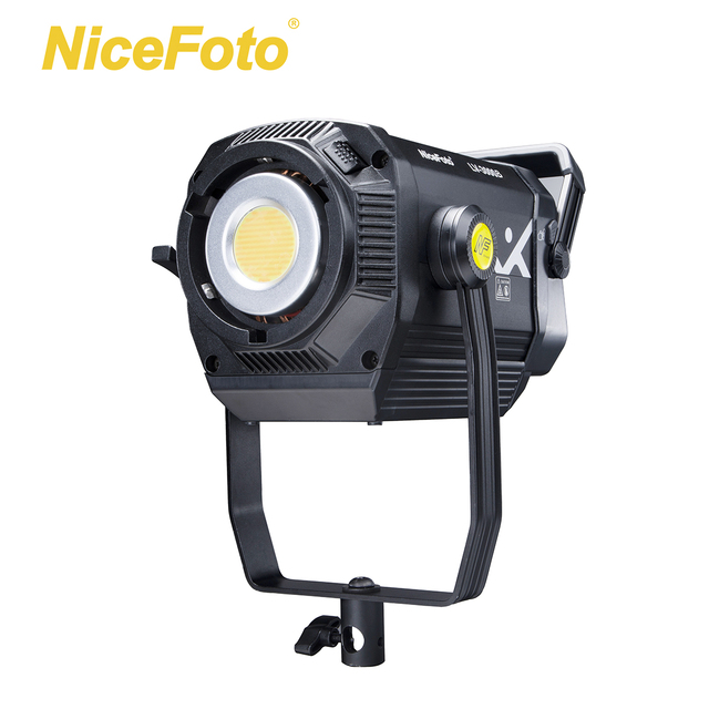 NiceFoto 300W COB LED Studio Light-Portable Cinematography Photography Lighting 5600K Color Temp Aluminum Alloy Construction