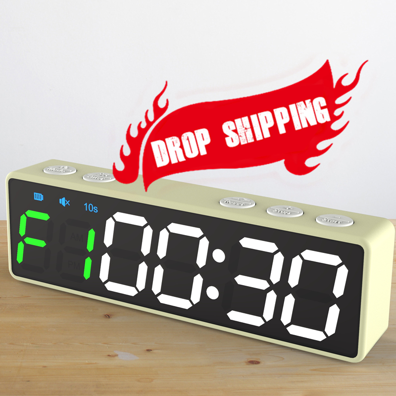 Таймер Ganxin с обратным отсчетом, приложением или кнопкой управления, для тренажерного зала, часы Crossfit, нано-таймер