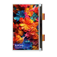 Display tinta E 8.14 inci 1024x576 layar e-ink 6 warna modul kertas E Tampilan EPD Epaper