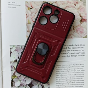 Vente en gros d'usine, vente chaude : Étui de téléphone 2-en-1 avec anneau de maintien, compatible avec les téléphones Transsion TECNO POP 20 SPARKGO 3 - Product Image 2