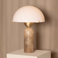 Lampe de table moderne en marbre naturel italien, surface polie, écologique, empilable, pour hôtel, chambre, décoration intérieure