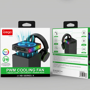 Ventilador de Control de Temperatura para Consola de Juegos <span class=keywords><strong>Xbox</strong></span> <span class=keywords><strong>Series</strong></span> <span class=keywords><strong>X</strong></span>, Soporte de Almacenamiento para Auriculares, Soporte de Pared - Product Image 2