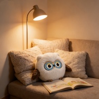 Premium Weiche Intelligente KI-Eule Plüschtier Interaktiver Roboter als Kuscheltier PP-Baumwolle Baby-Schlafhilfe Kindertagsgeschenk