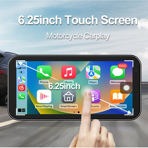 Carplay sans fil pour moto 6.25 pouces IPX7 Navigateur GPS étanche Karadar F83A + pour Bluetooth 5.0 256GB Stockage - Product Image 2