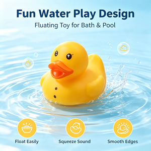 Canards de bain en caoutchouc personnalisés avec logo pour Halloween, jouet de bain sonore 'Bebe' pour la sécurité des enfants, canard en caoutchouc décoratif pour bureau et maison - Product Image 3